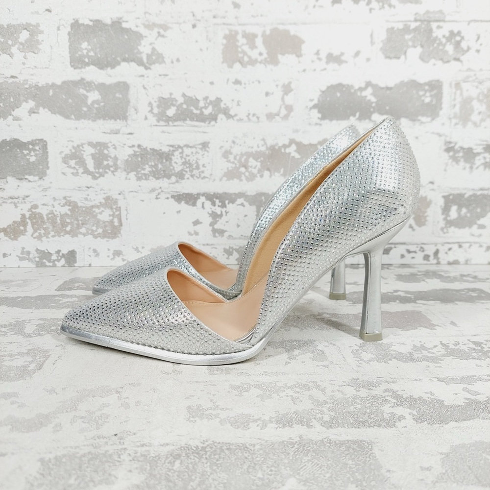 NEW MIA Ciana Pointed Toe Rhinestone Pump Heels A499